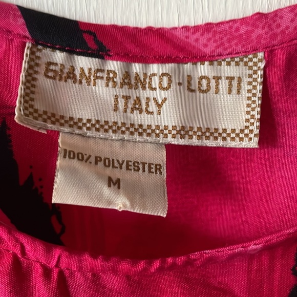 Gianfranco-Lotti Italy Fish Print Dress Size M - Picture 2 of 7